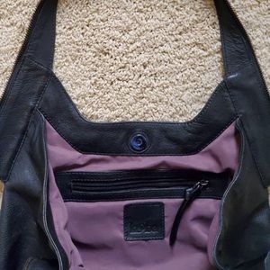 Kooba black leather tote gently used